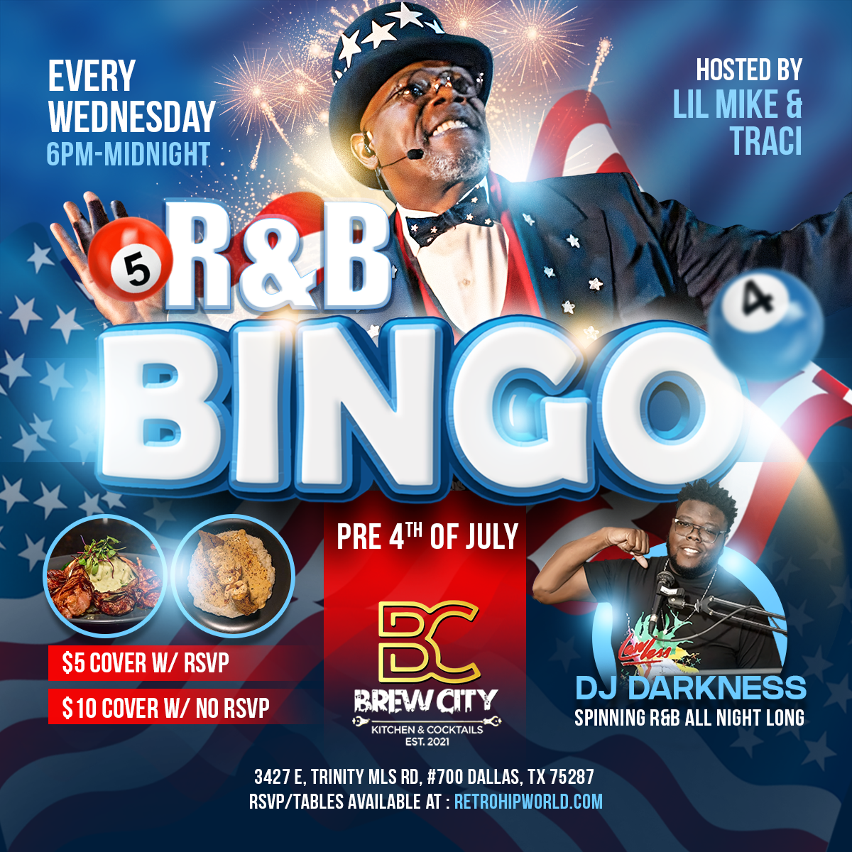 R&B BINGO + KARAOKE NIGHT WEDNESDAYS @ BREW CITY KITCHEN & COCKTAIL