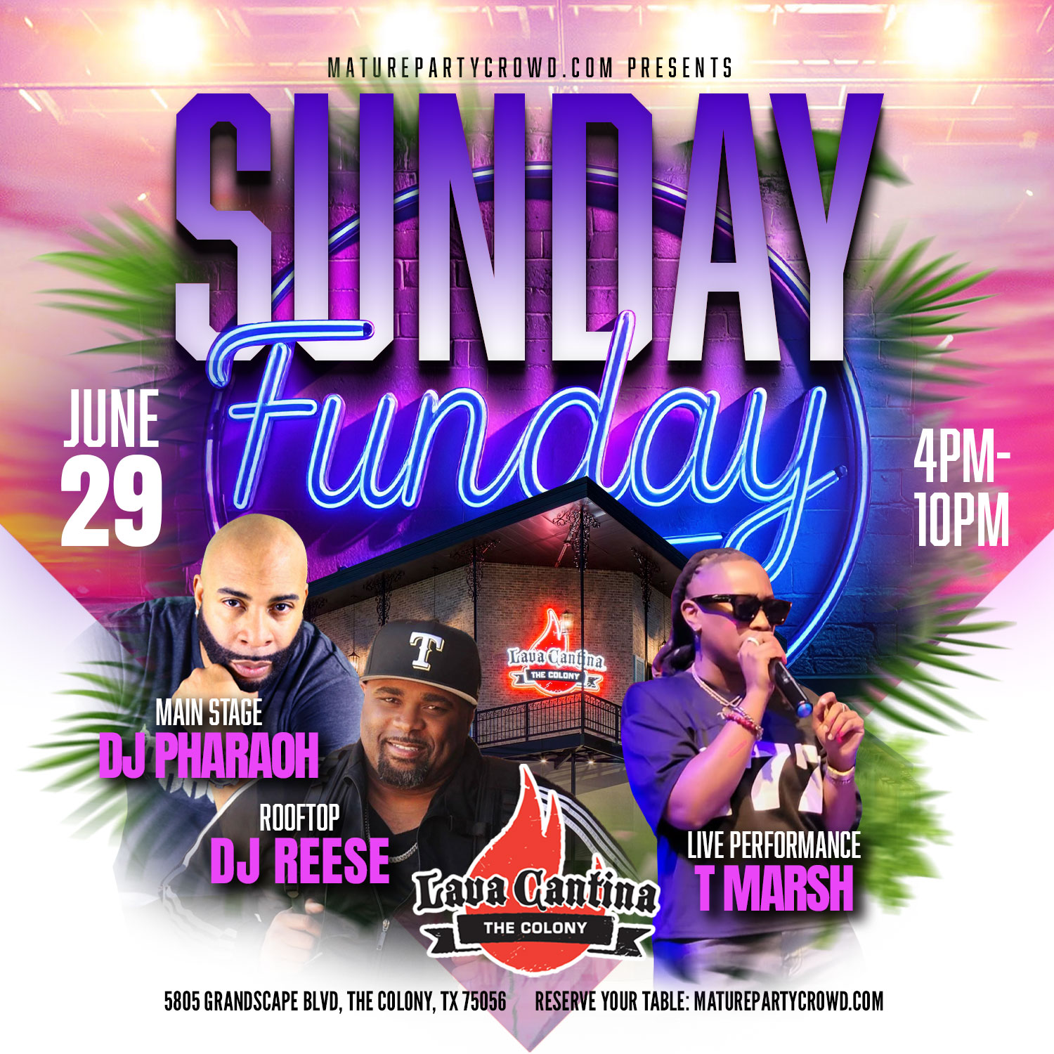 SUNDAY FUNDAYS feat TMARSH @ Lava Cantina